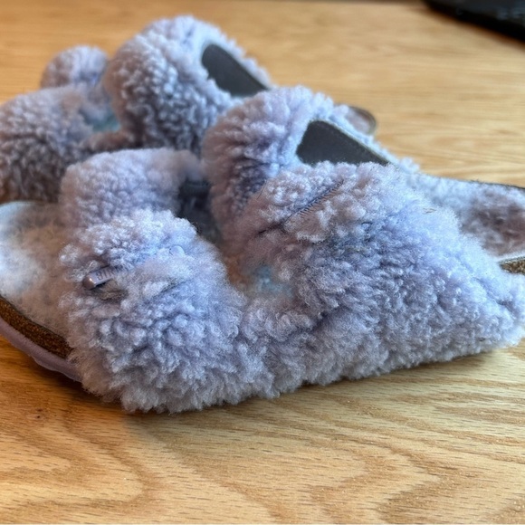 Birkenstock Arizona Teddy Shearling Fur Purple Fog EU34 - Picture 5 of 10